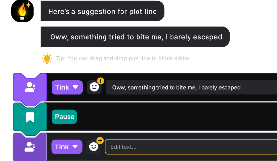 AI Suggested Plot Lines